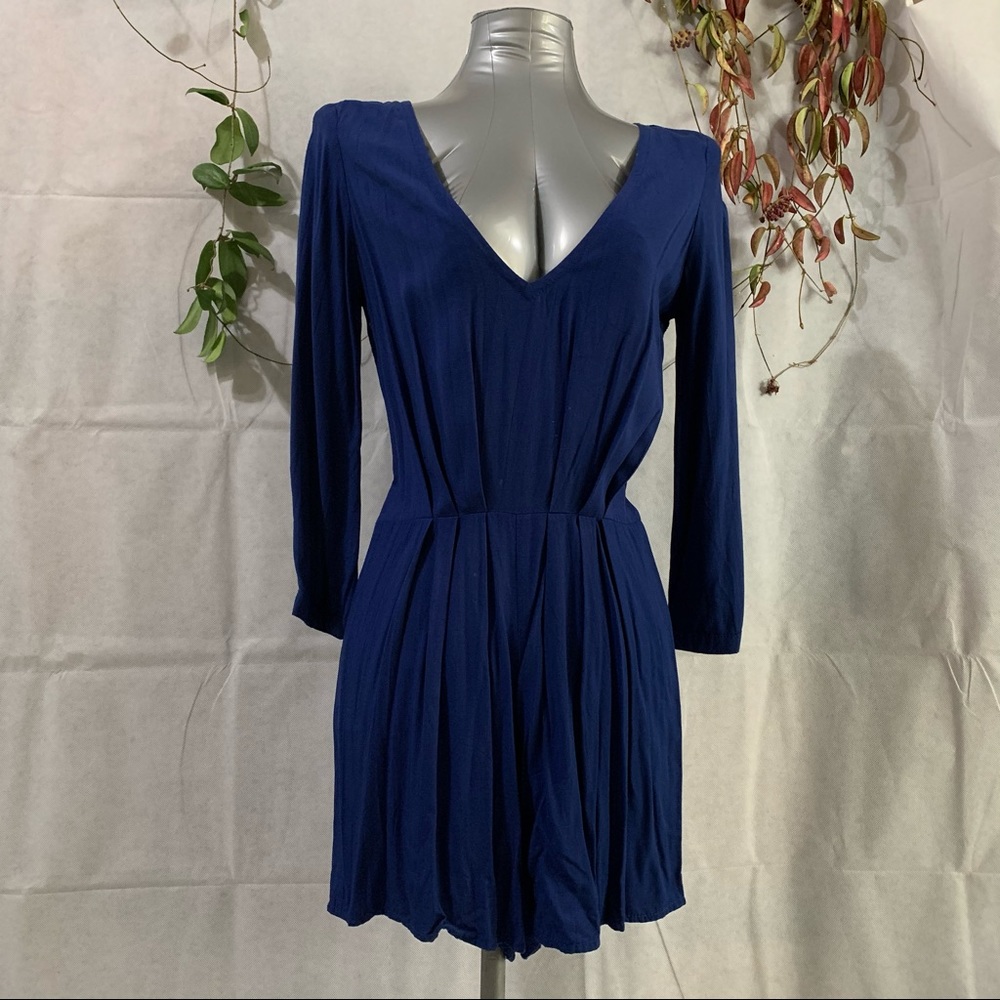 🌀 Blue Bohemian Chic Romper